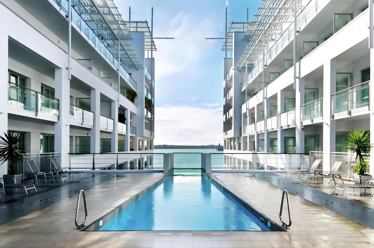 Waterfront Seaview Hotel Apartment - Same Building Block As Auckland Hilton Екстериор снимка